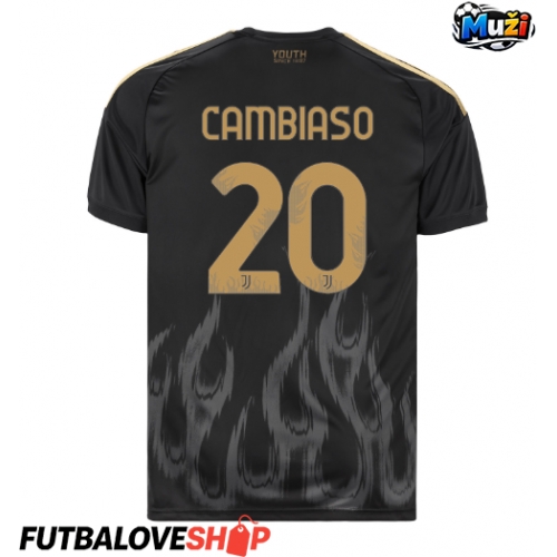 Dres Juventus Andrea Cambiaso #20 Tretina 2026-27 Krátky Rukáv